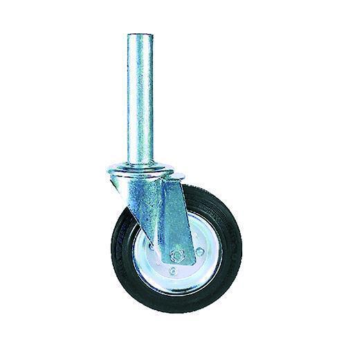 Ruota gomma con codolo - in,